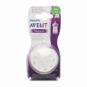 Tetina Natural 2 Flujo Lento 1M PHILIPS AVENT X 2 Uds