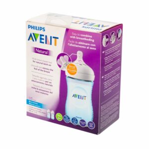 Biberón Natural 2 Azul 260Ml X2 PHILIPS AVENT Unidad