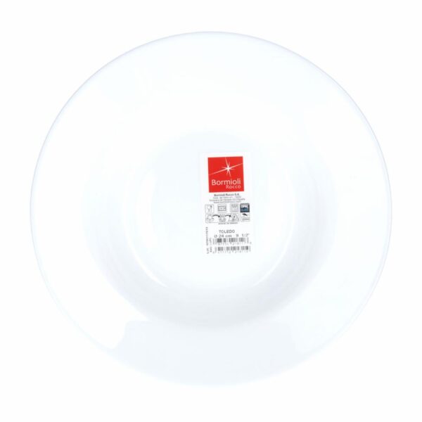 Plato Hondo Toledo Color Blanco BORMIOLI ROCCO Unidad - Imagen 2