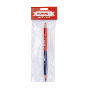 Lápiz Bicolor Jumbo Triangular Rojo Azul KORES Mediano