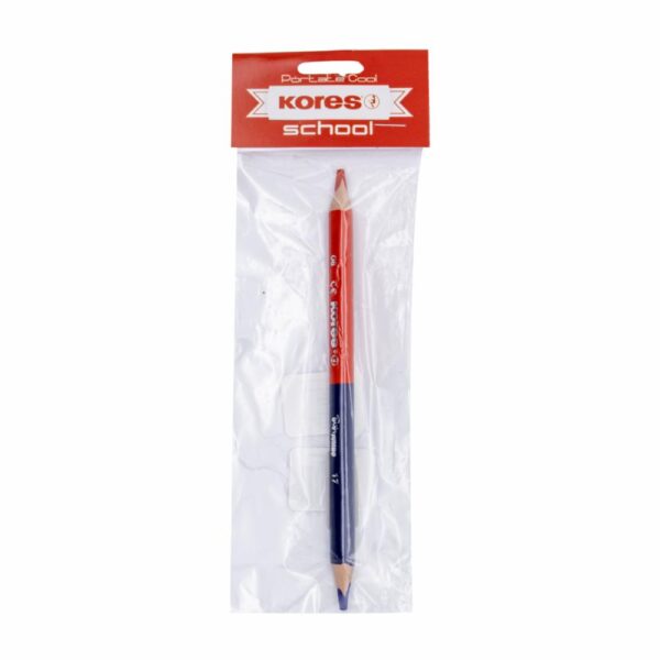 Lápiz Bicolor Jumbo Triangular Rojo Azul KORES Mediano