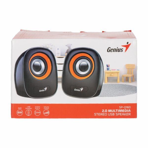 Parlantes Sp-Q160 Power 6W Iron-Gray GENIUS USB - Imagen 4
