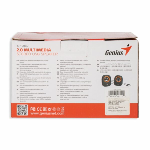 Parlantes Sp-Q160 Power 6W Iron-Gray GENIUS USB - Imagen 5
