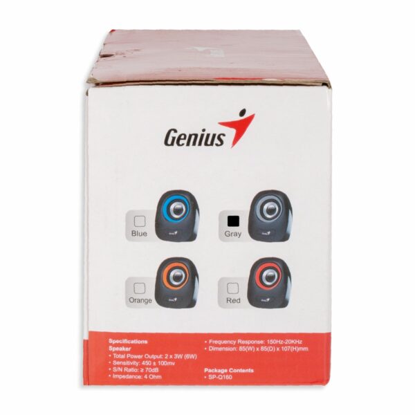 Parlantes Sp-Q160 Power 6W Iron-Gray GENIUS USB - Imagen 6