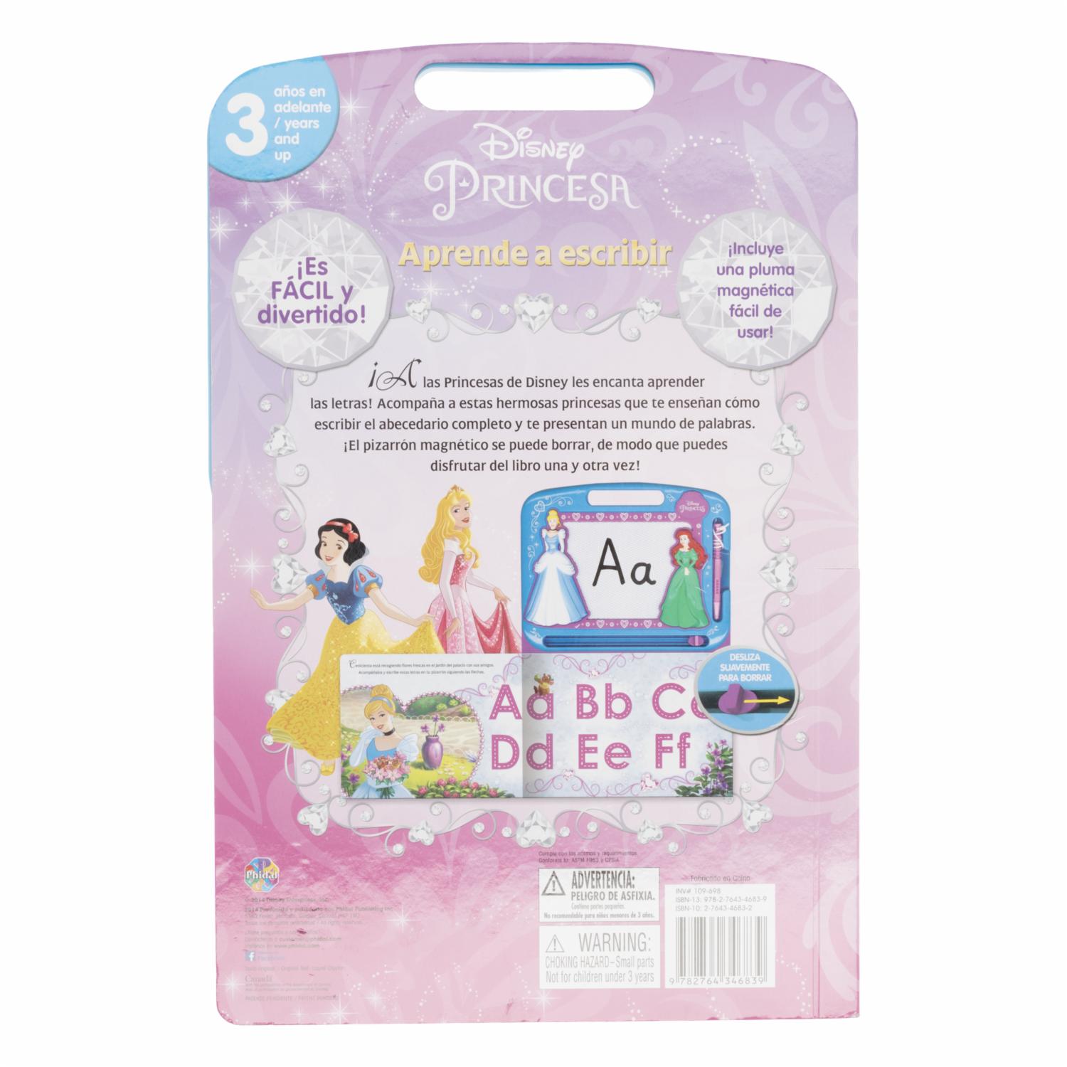 Libro Pizarras Princesa Aprende A Escribir PHIDAL 22 Páginas - Imagen 2