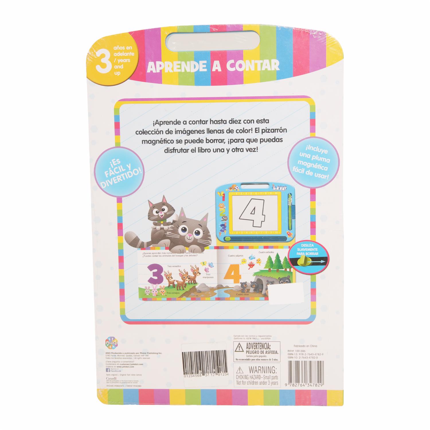 Libro Pizarra Números 123 Aprende A Contar PHIDAL 12 Páginas - Imagen 2