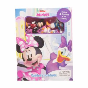 Libro Set Minnie Cuentos Y Aventuras +Figuras PHIDAL 10 Páginas