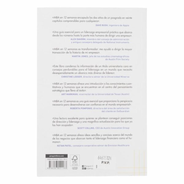 Libro Mba En 12 Semanas CONECTA 332 Páginas - Imagen 2