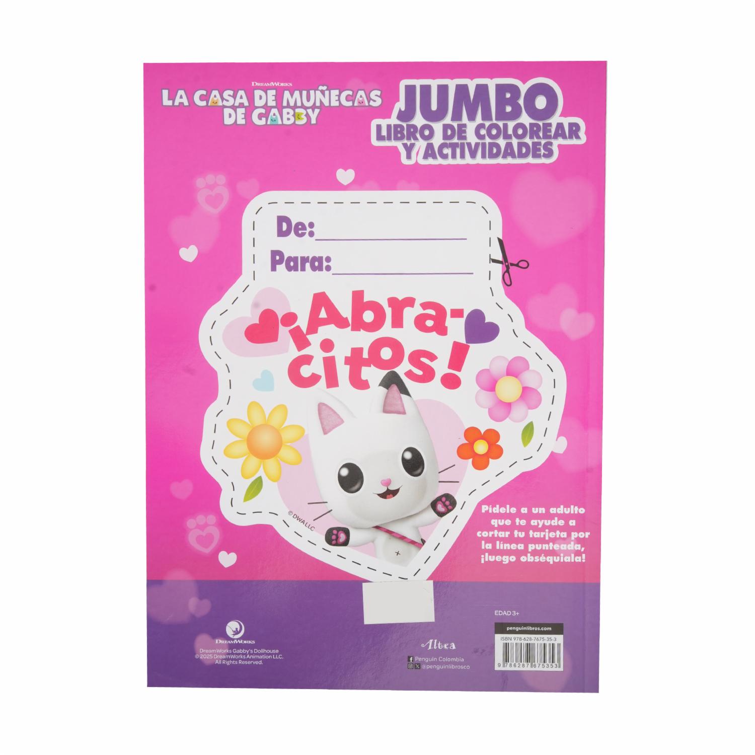 Libro La Casa De Muñecas De Gabby Jumbo Para Colorear ALTEA 75 Páginas