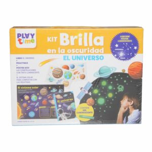 Libro Kit Brilla En La Oscuridad Universo PLAY TIME 12 Páginas