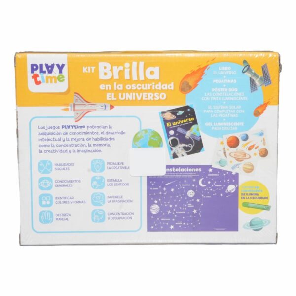 Libro Kit Brilla En La Oscuridad Universo PLAY TIME 12 Páginas - Imagen 2