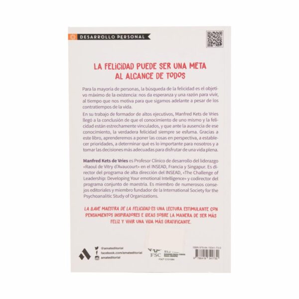Libro La Llave Maestra De La Felicidad AMAT 157 Páginas - Imagen 2