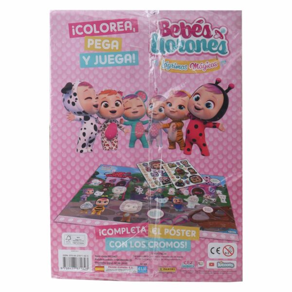 Álbum Bebes Llorones Lágrimas Mágicas PANINI 45 Páginas - Imagen 2