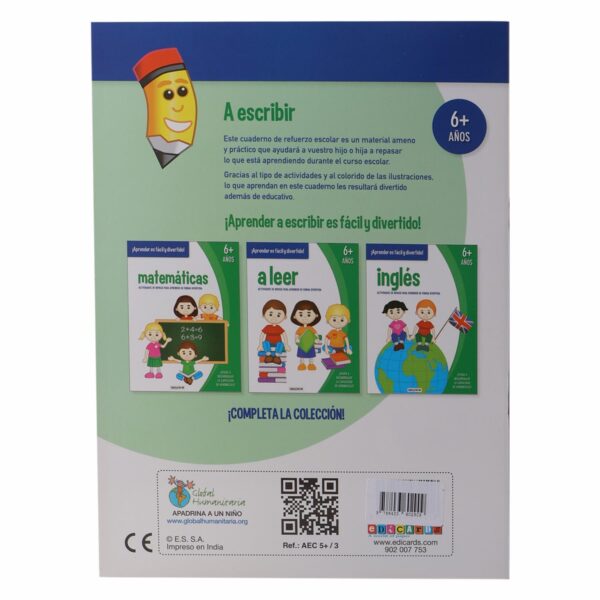 Libro A Escribir 6 Años Actividades De Repaso EDICARDS 15 Páginas - Imagen 2