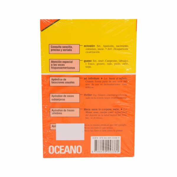 Libro Océano Conciso Diccionario De Sinónimos Y Antónimos OCEANO 450 Páginas - Imagen 2