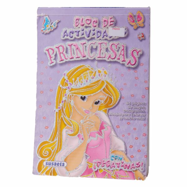 Libro Bloc De Actividades Princesas Morado MR.BOOKS 64 Páginas