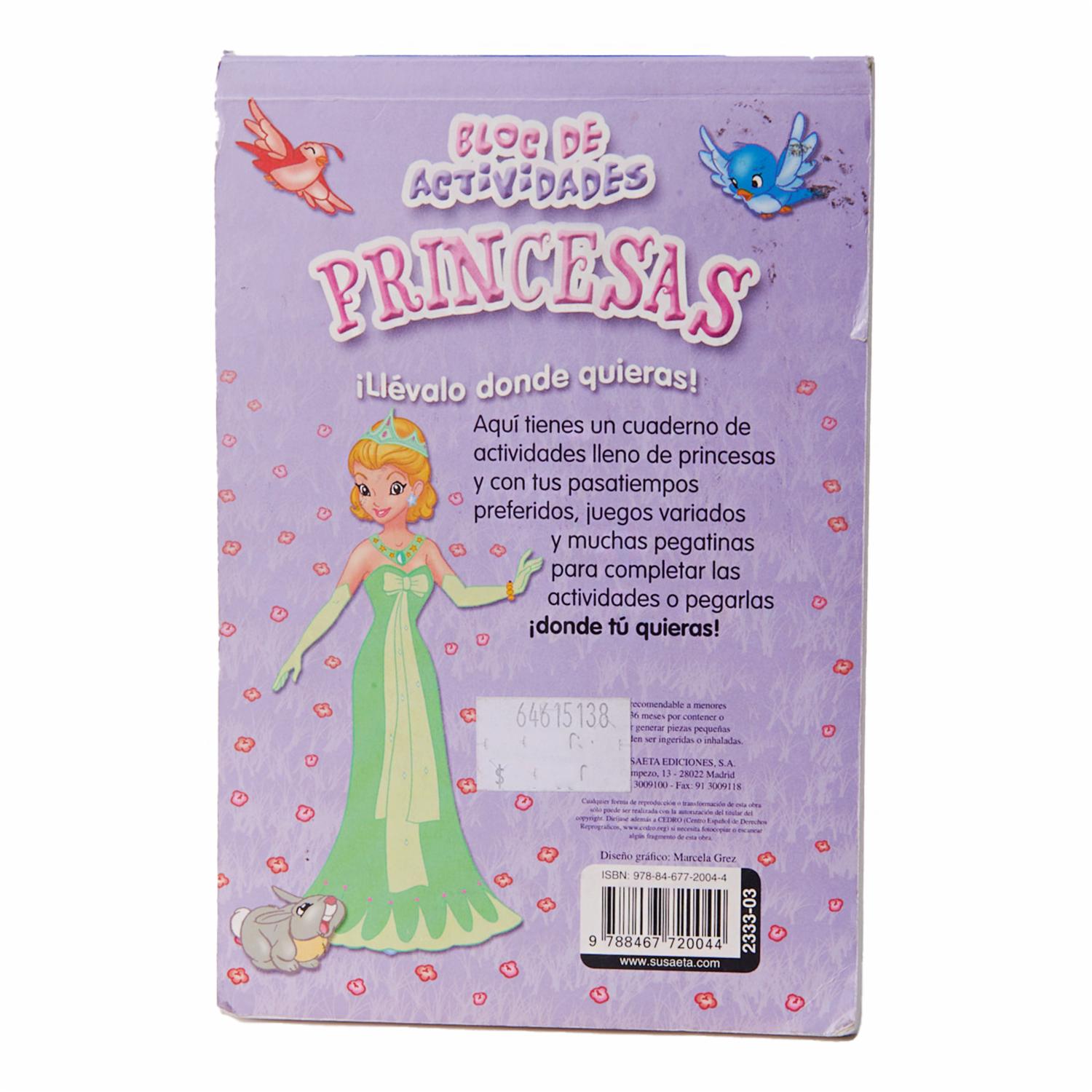 Libro Bloc De Actividades Princesas Morado MR.BOOKS 64 Páginas - Imagen 2