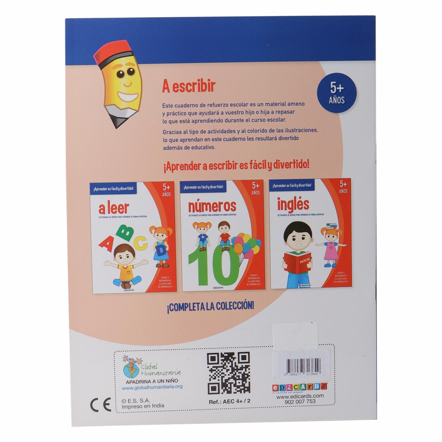 Libro A Escribir 5 Años Actividades De Repaso EDICARDS 15 Páginas - Imagen 2