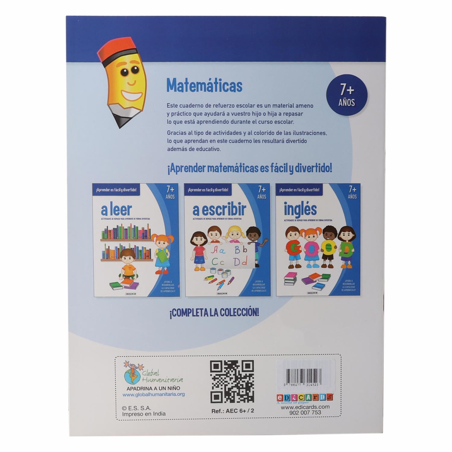 Libro Matemáticas 7 Años Actividades De Repaso EDICARDS 258 Páginas - Imagen 2