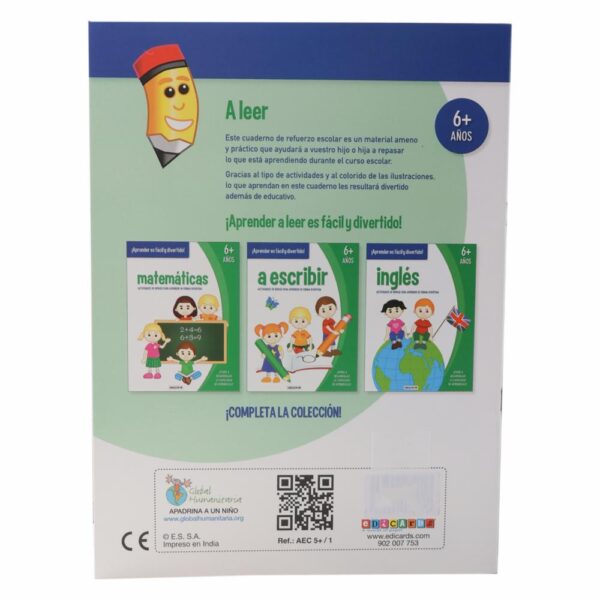 Libro A Leer 6 Años Actividades De Repaso EDICARDS 15 Páginas - Imagen 2