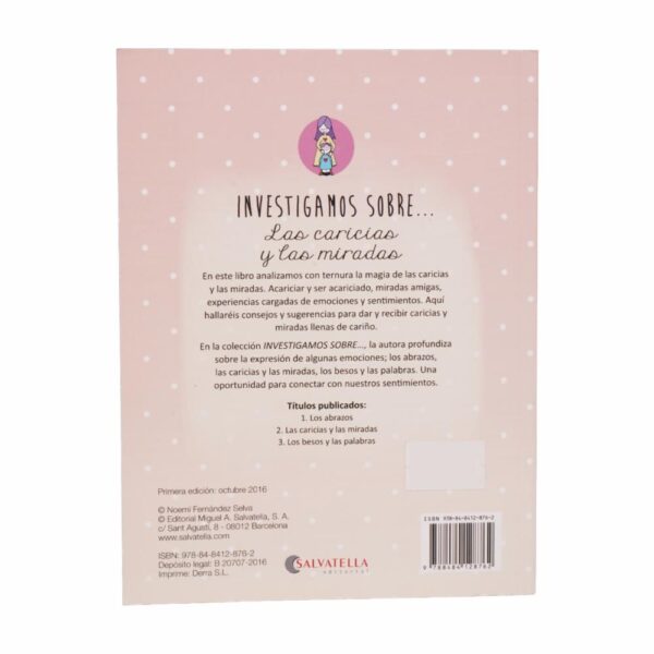 Libro Investigamos Sobre Las Caricias Y Las Miradas SALVATELLA 32 Páginas - Imagen 2