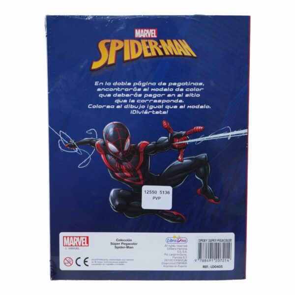 Libro Spidey Super Pegacolor DISNEY 48 Páginas - Imagen 2