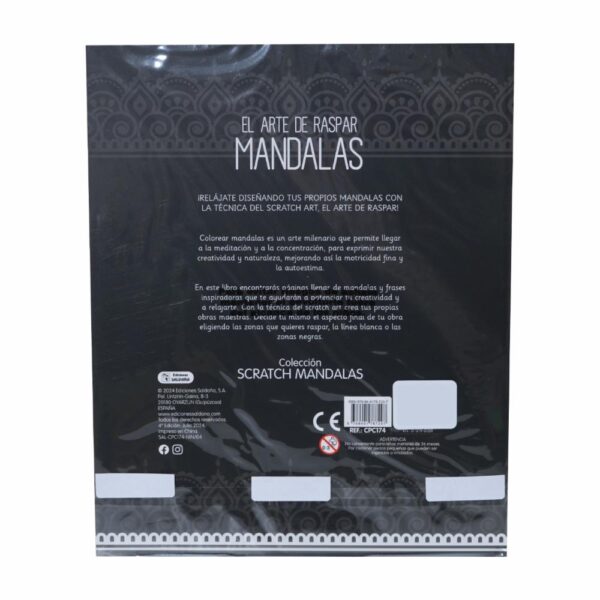Arte De Raspar Mandalas EDICIONES SALDAÑA 30 Páginas - Imagen 2