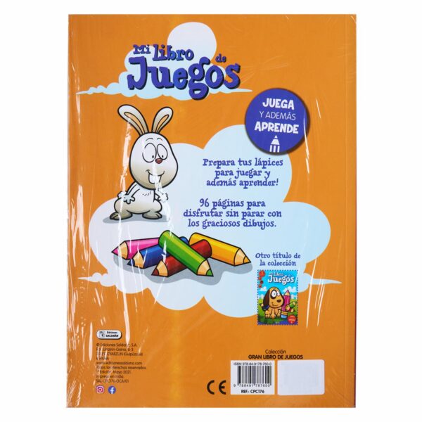 Libro Mi Libro De Juegos SALDAÑA 96 Páginas - Imagen 2