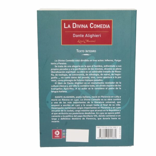 Libro La Divina Comedia EDIMAT 320 Páginas - Imagen 2