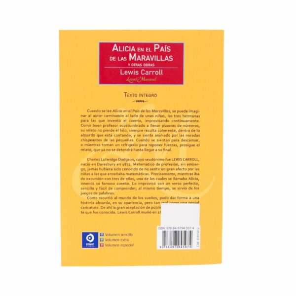 Libro Alicia En El Pais De Las Maravillas EDIMAT 160 Páginas - Imagen 2