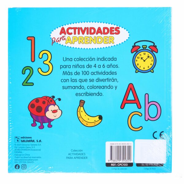 Libro Actividades Para Aprender SALDAÑA 54 Páginas - Imagen 2