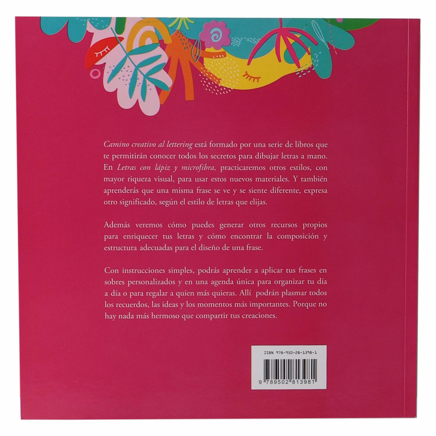 Libro Camino Creativo Al Lettering Letras Con Lápiz Y Microfibra GRIJALBO 61 Páginas - Imagen 2