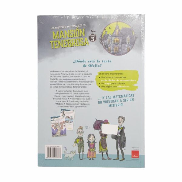 Libro Los Misterios Matemáticos De Mansión Tenebrosa 3 ERIKSON 30 Páginas - Imagen 2