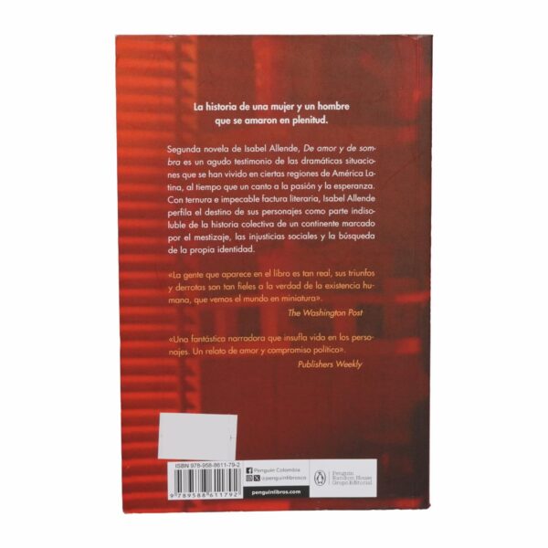 Libro De Amor Y De Sombra DEBOLSILLO 317 Páginas - Imagen 2