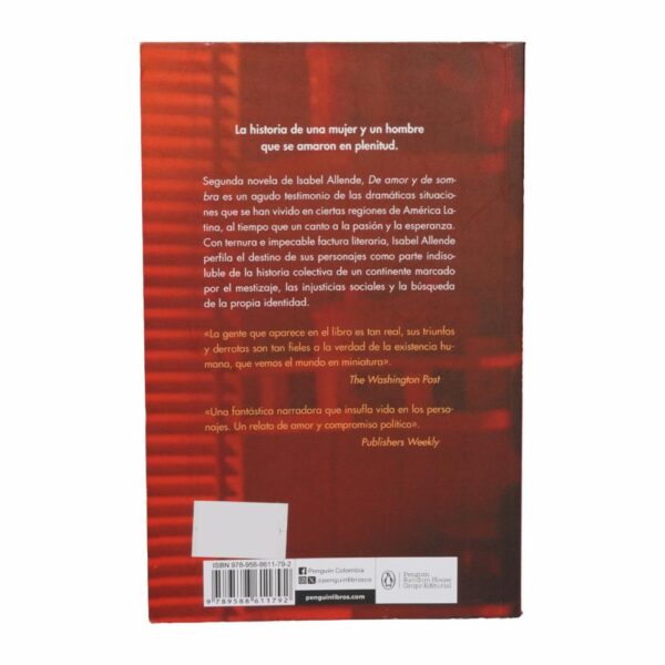 Libro De Amor Y De Sombra DEBOLSILLO 317 Páginas - Imagen 2