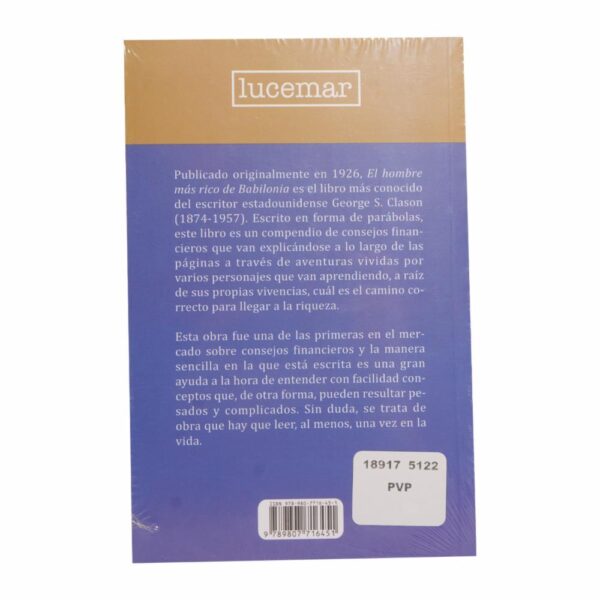 Libro El Hombre Mas Rico De Babilonia LUCEMAR 192 Páginas - Imagen 2