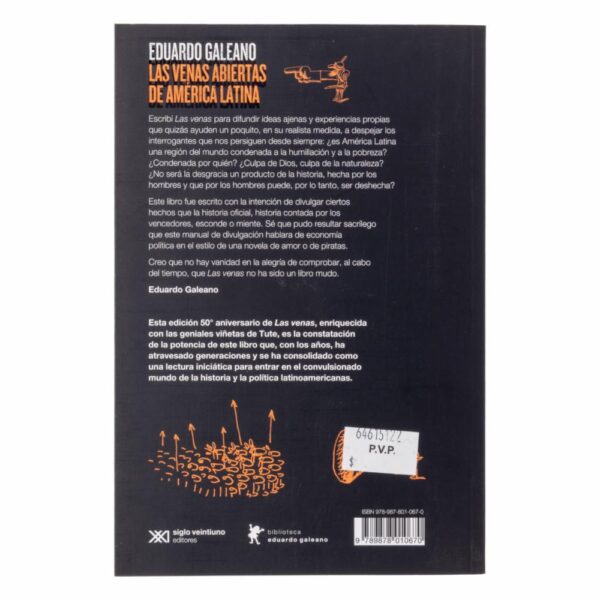 Libro Las Venas Abiertas De America Latina SIGLO VEINTIUNO 346 Páginas