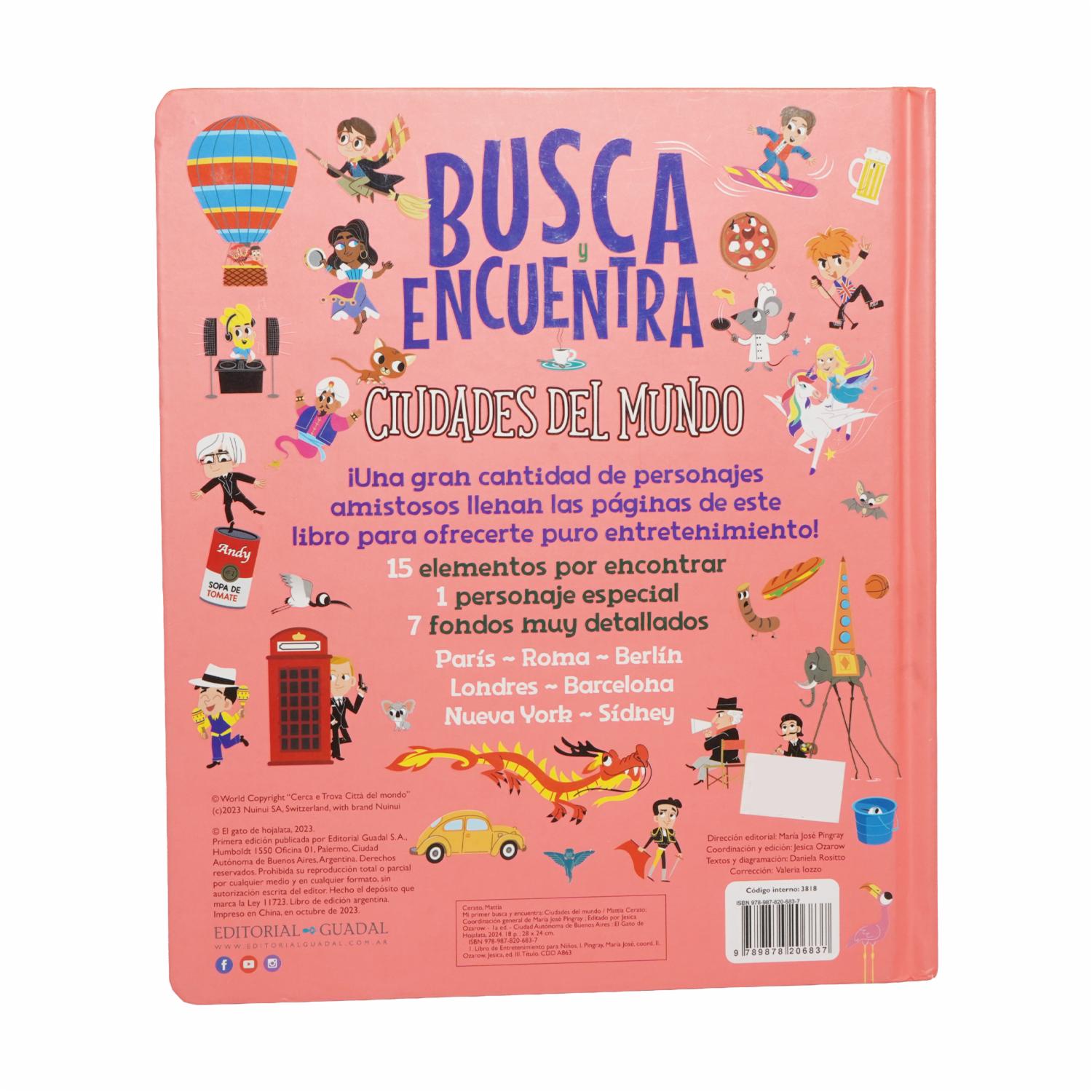 Libro Mi Primer Busca Y Encuentra Ciudades GUADAL 25 Páginas - Imagen 2