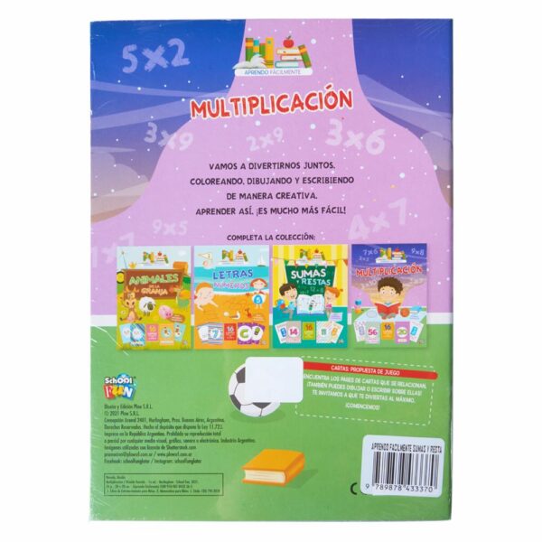 Libro De La Granja Aprendo Fácilmente Sumas Y Restas Multiplicación Letras Y Números Y Animales De La Granja EDIBOOK 16 Páginas - Imagen 2