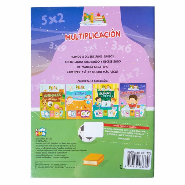 Libro De La Granja Aprendo Fácilmente Sumas Y Restas Multiplicación Letras Y Números Y Animales De La Granja EDIBOOK 16 Páginas - Imagen 2