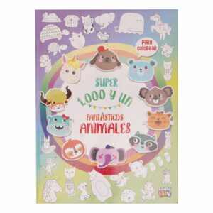 Libro Para Colorear Súper 1000 Y Un Fantásticos Animales SCHOOL FUN 30 Páginas