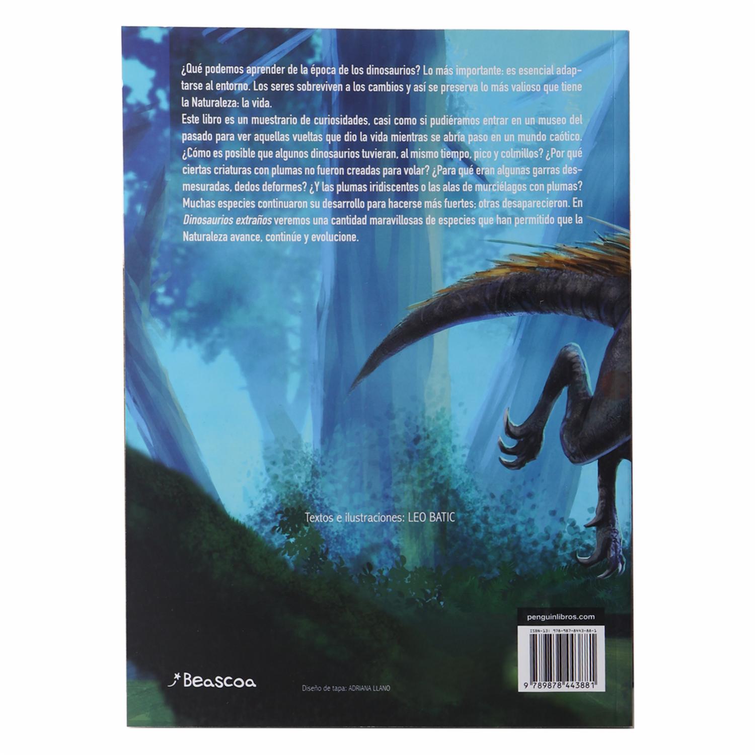 Libro Dinosaurios Extraños Con Stickers BEASCOA 31 Páginas - Imagen 2