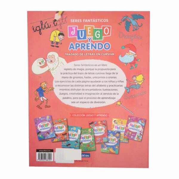 Libro Juego Y Aprendo Trazado De Letras En Cursiva BEASCOA 63 Páginas - Imagen 2