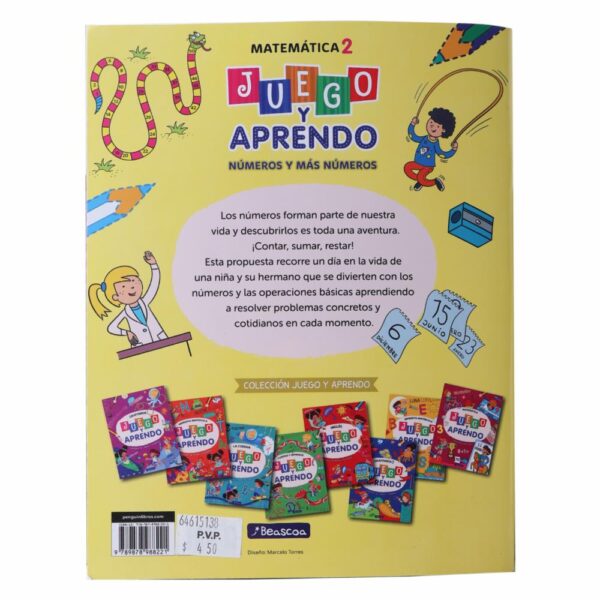 Libro Juego Y Aprendo Matemática 2 Números BEASCOA 15 Páginas - Imagen 2