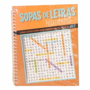 Libro Sopas De Letras Vol 2 Anillado CONCEPTO 80 Páginas