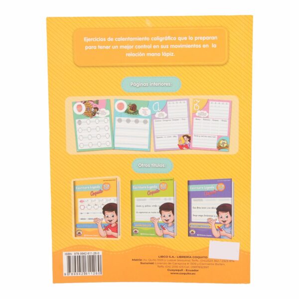 Libro Escritura Ligada 5 - 6 Años Coquito LIBCO 80 Páginas - Imagen 2