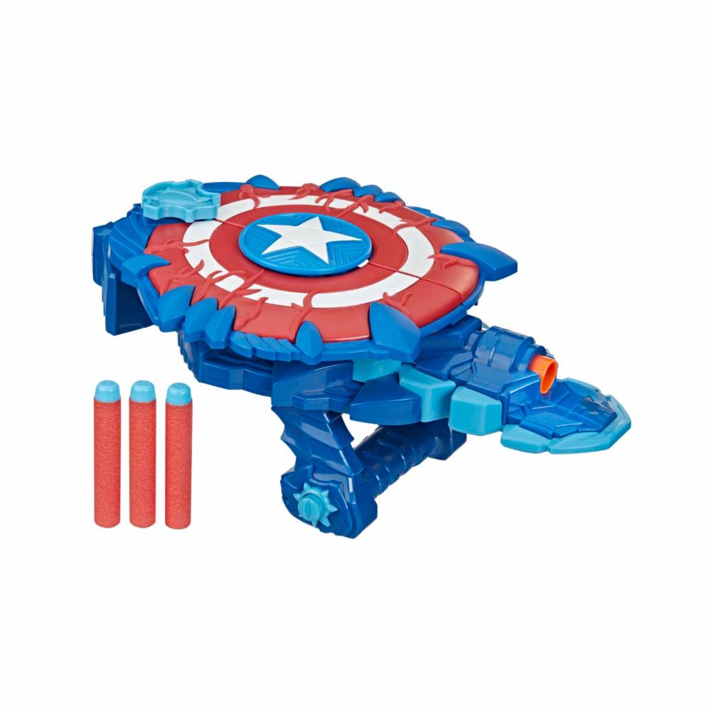 Lanzador Escudo Capitán América NERF Incluye 3 Dardos - Imagen 2