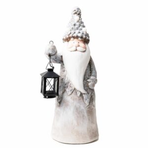 Figura De Santa Con Farol Led JOY 42 Cm