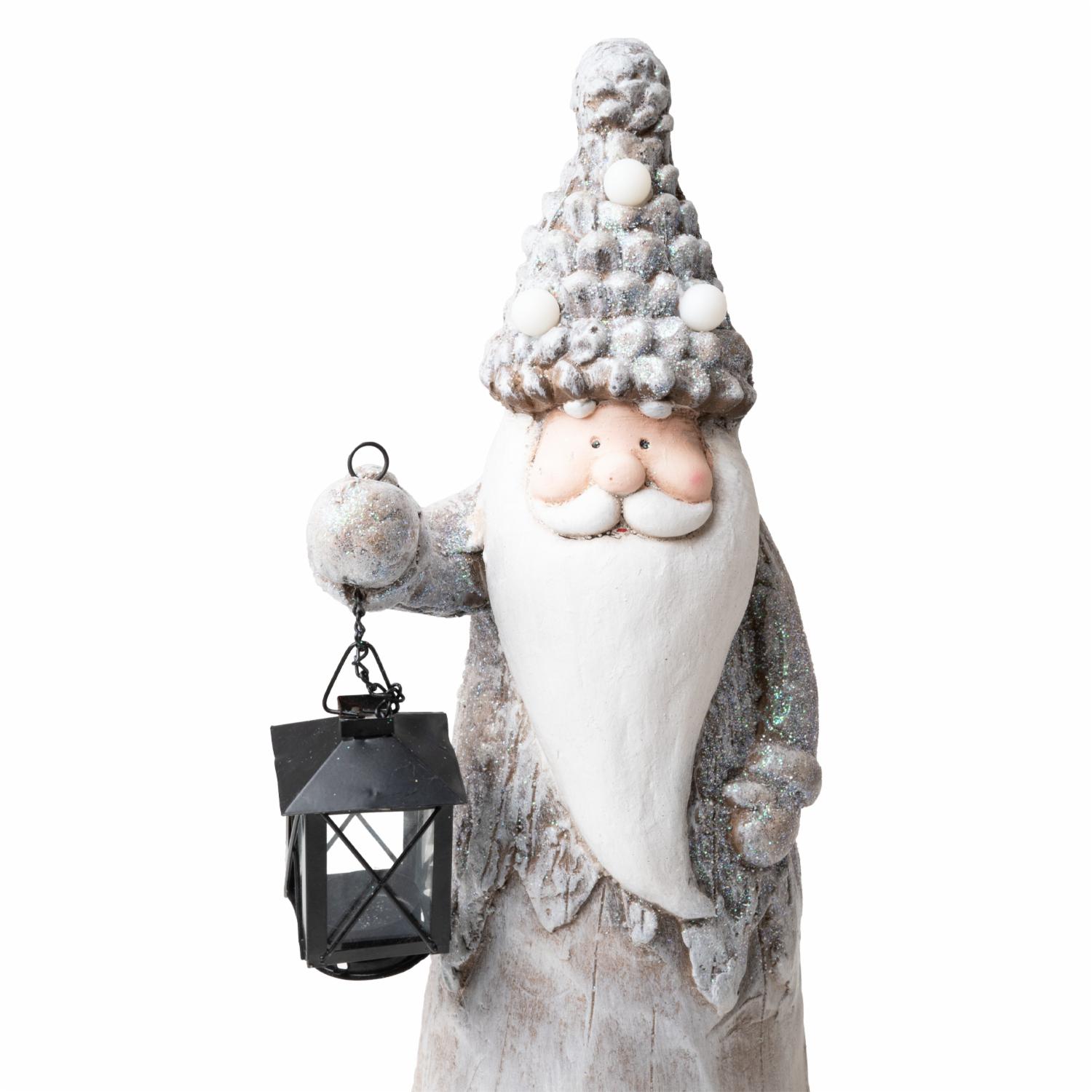 Figura De Santa Con Farol Led JOY 42 Cm - Imagen 3