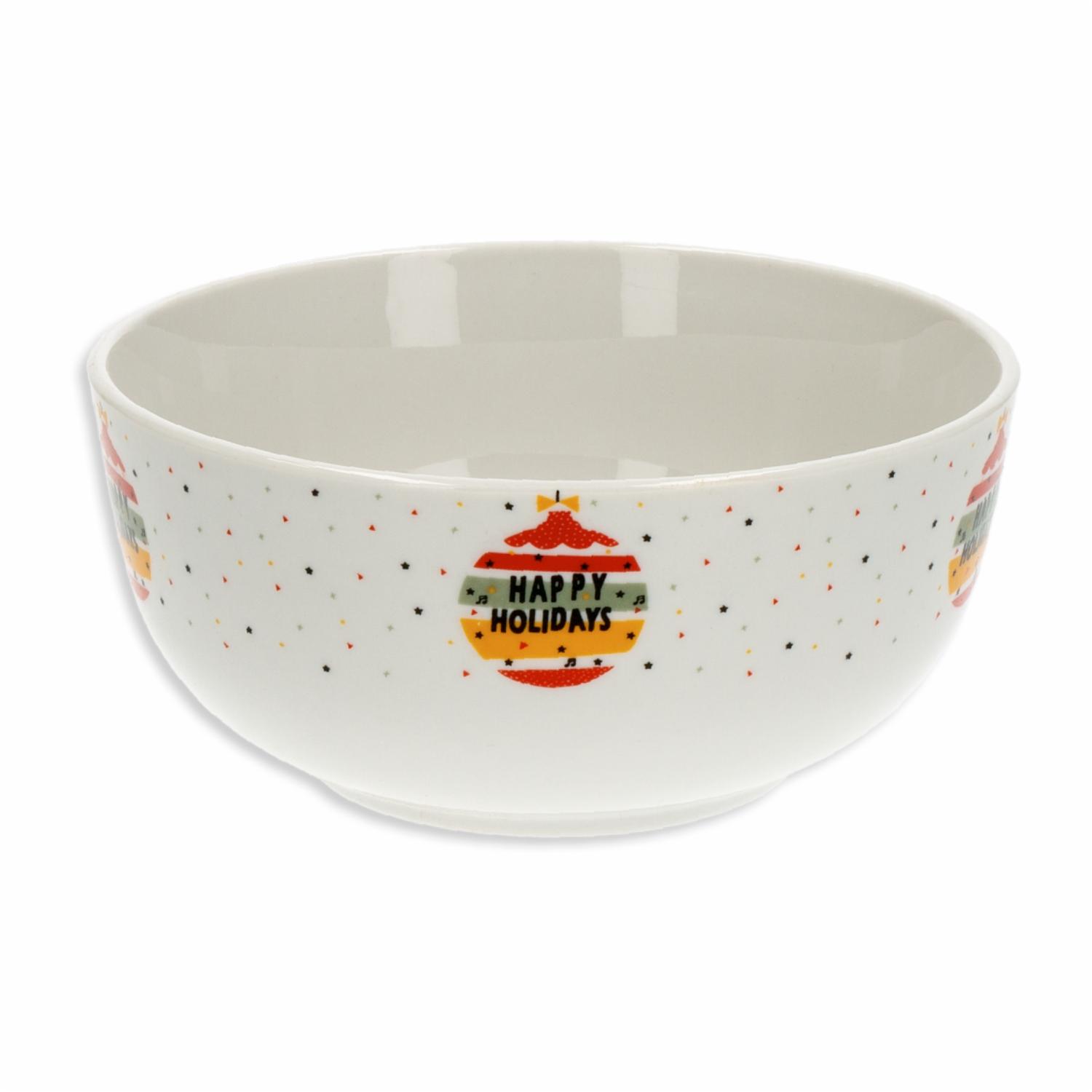 Set De Vajilla Navideña Diseño Árbol Bombillo JOY 16 Piezas - Imagen 4